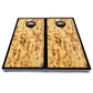 Burnt Wood Black Border Cornhole Boards - All Weather Series