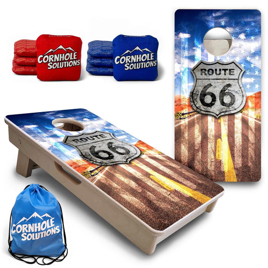 Route 66 - Mini or Vacation Size Cornhole Boards