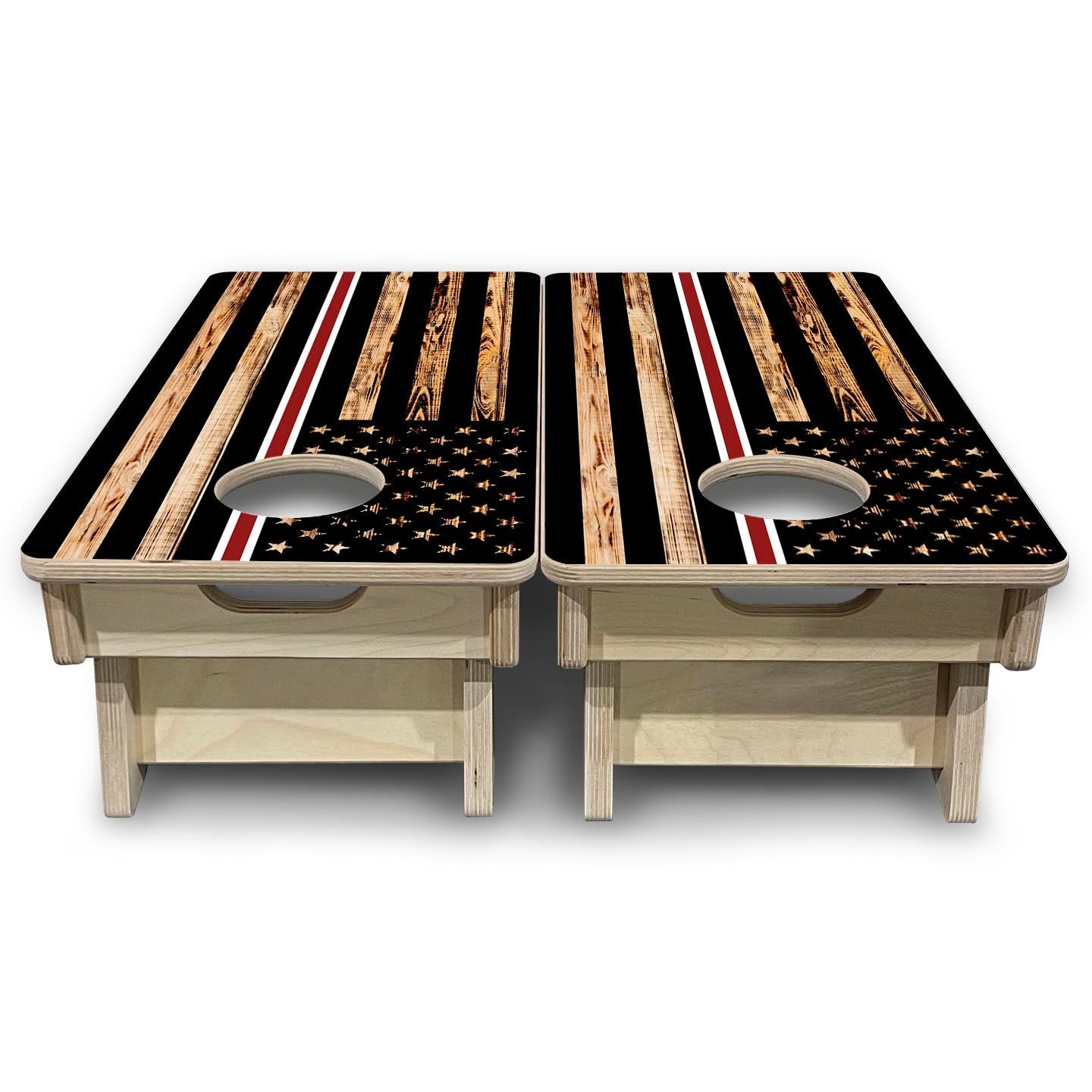 Nurse Thin Line Flag - Mini or Vacation Size Cornhole Boards