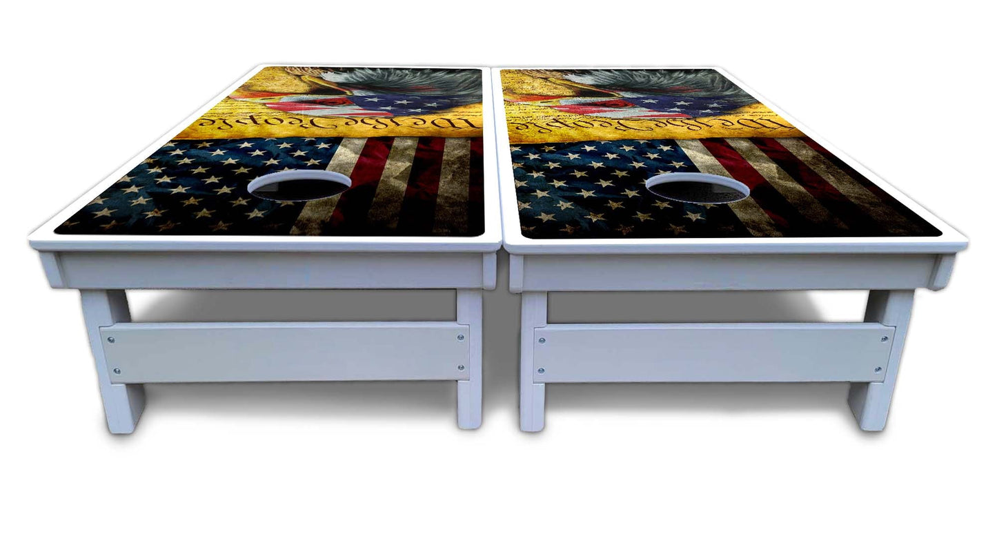 We The People Eagle Cornhole Boards - All Weather Series