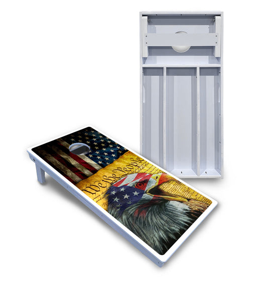 We The People Eagle Cornhole Boards - All Weather Series