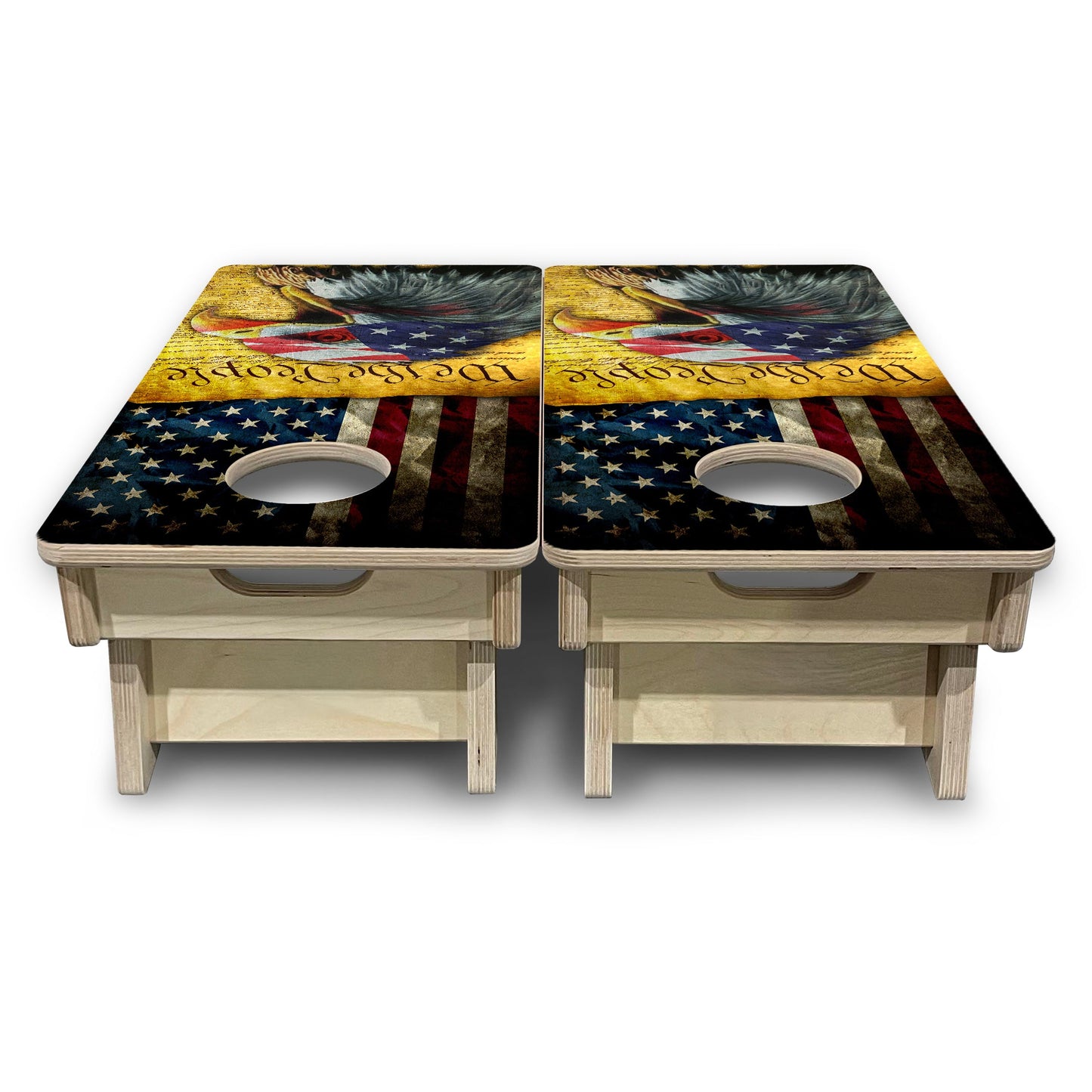 Mini Cornhole Boards - We The People Eagle