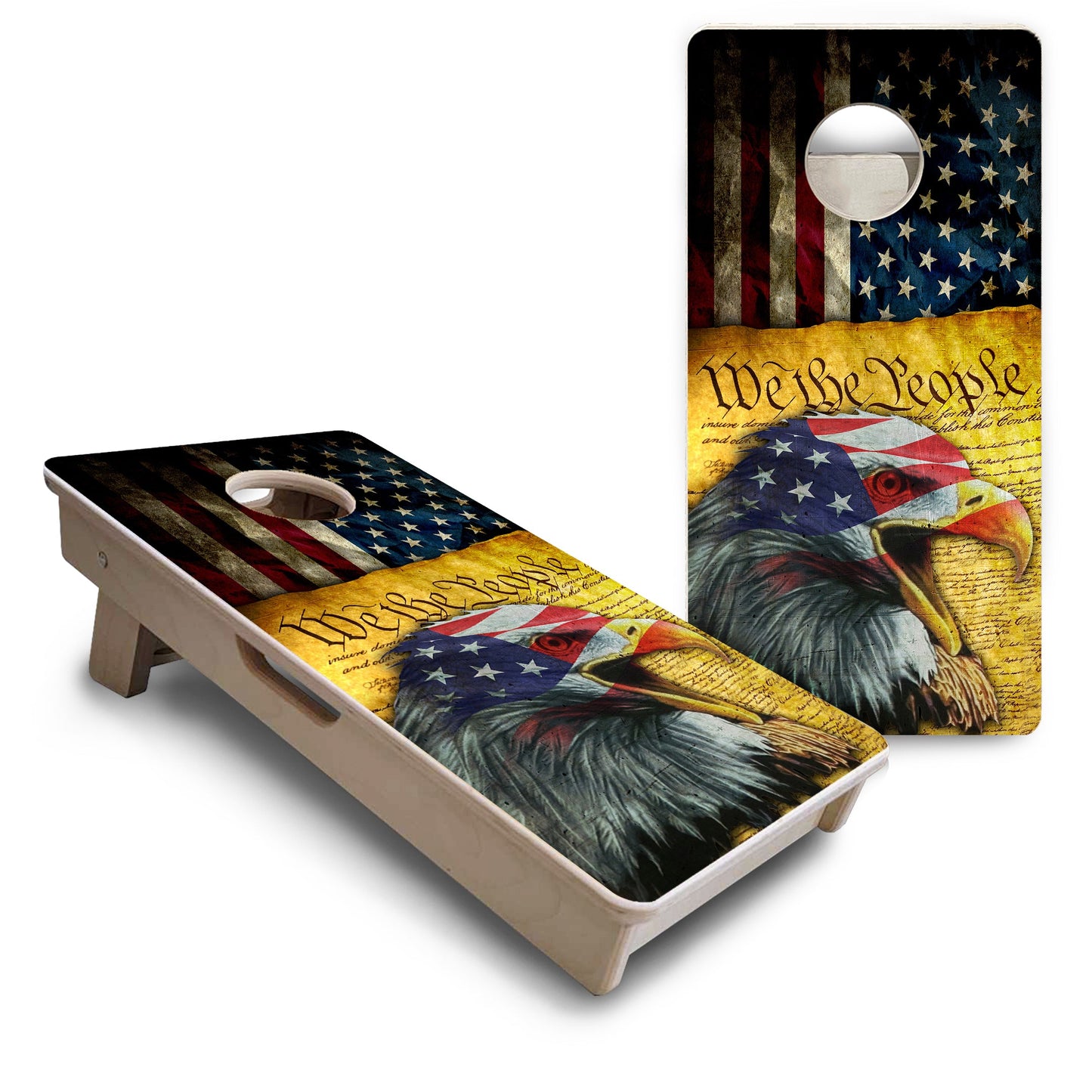 Mini Cornhole Boards - We The People Eagle