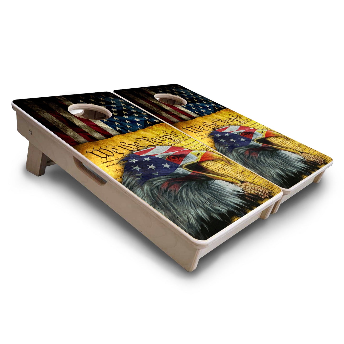 Mini Cornhole Boards - We The People Eagle