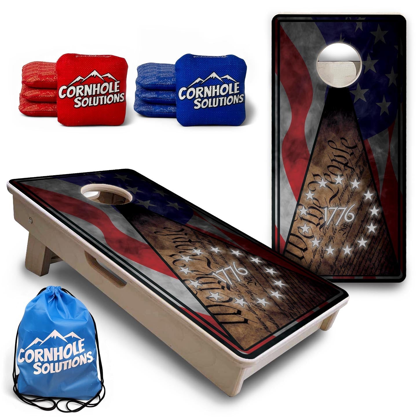 WTP 1776 Flag - Mini or Vacation Size Cornhole Boards
