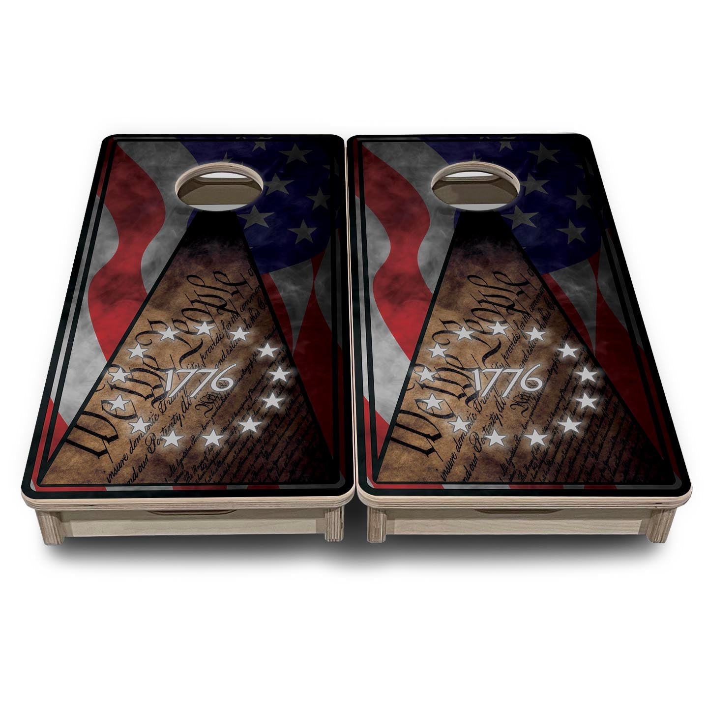 WTP 1776 Flag - Mini or Vacation Size Cornhole Boards