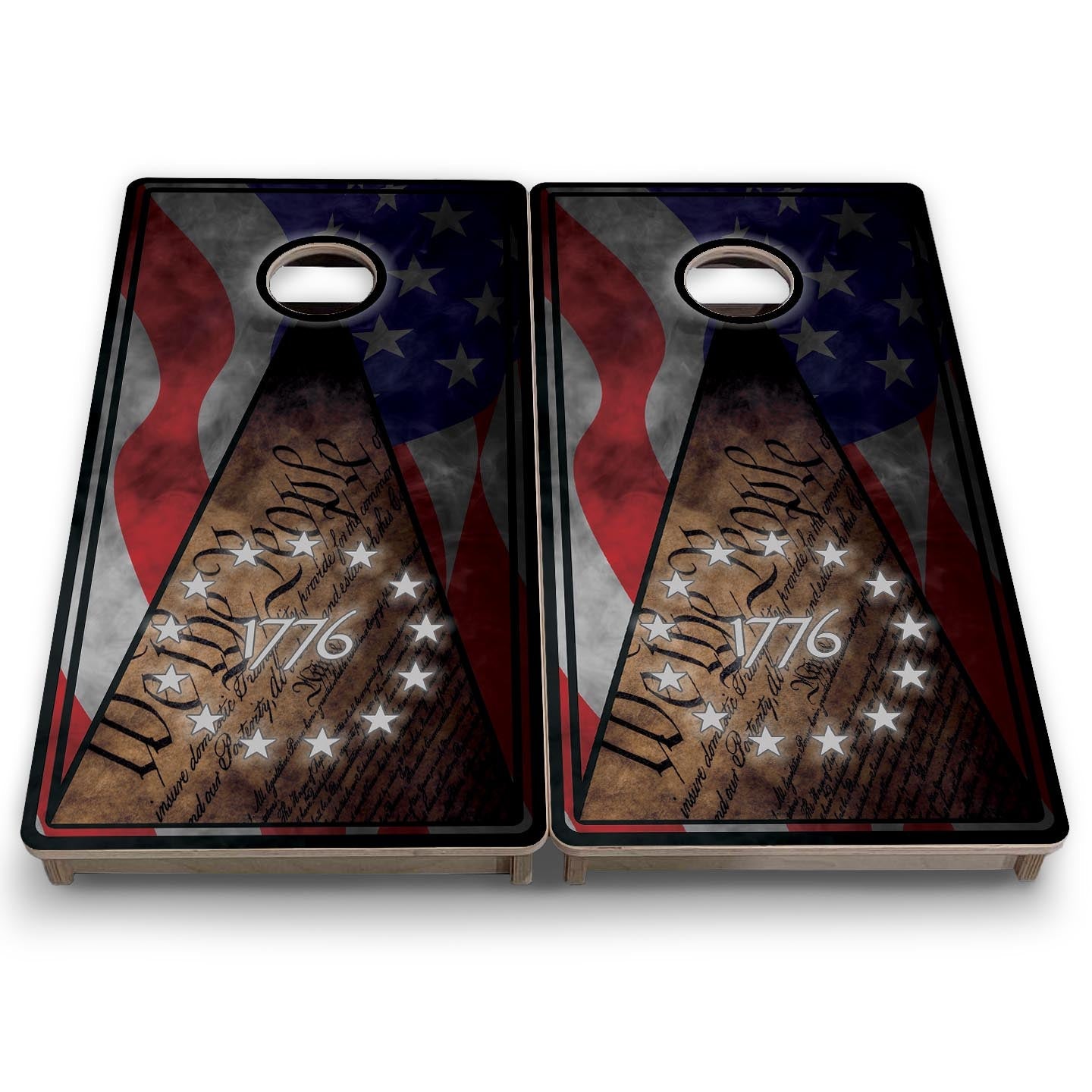 WTP 1776 Flag - Mini or Vacation Size Cornhole Boards