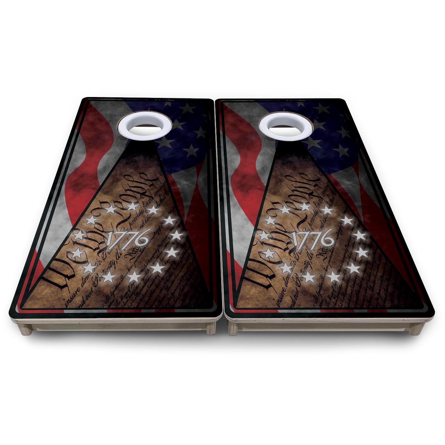 WTP 1776 Flag - Mini or Vacation Size Cornhole Boards