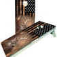 Buck American Flag Cornhole Boards