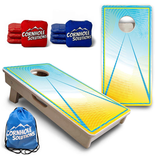 Summertime Triangle - Mini or Vacation Size Cornhole Boards