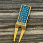 Tyson Lamb Crafted Red and Blue Eclair Divot Tool