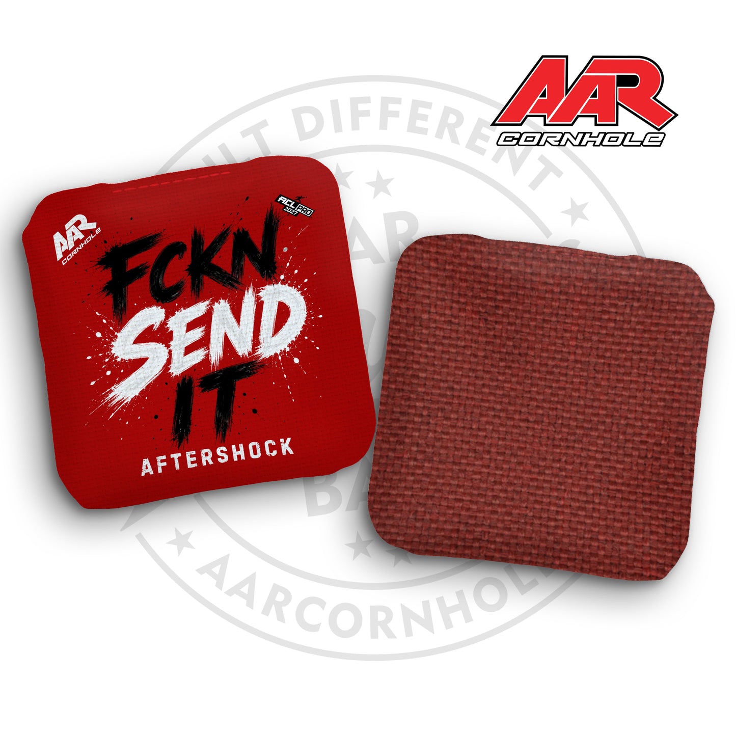 2027 AAR Aftershock Cornhole Bags - FCKN SEND IT Edition - ACL Pro Stamped - SET OF 4