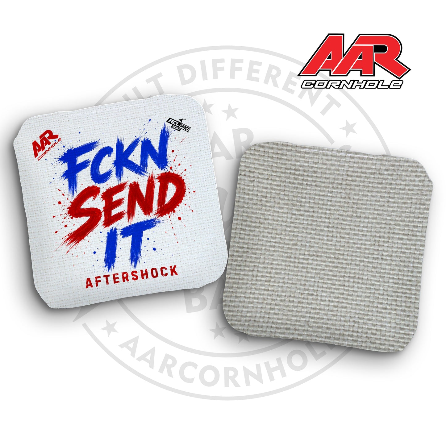2027 AAR Aftershock Cornhole Bags - FCKN SEND IT Edition - ACL Pro Stamped - SET OF 4