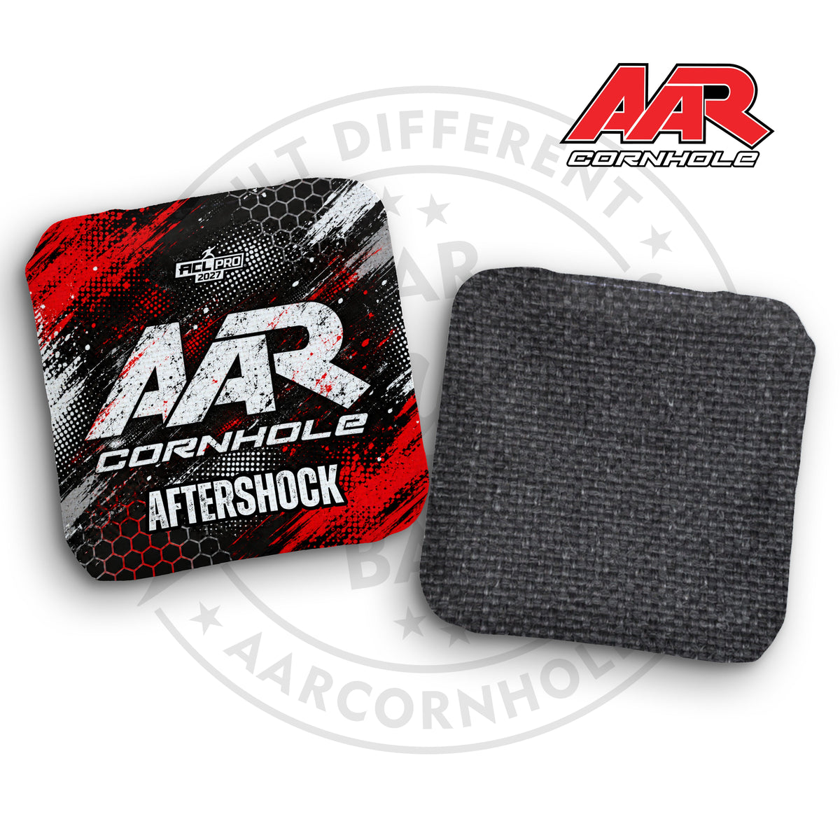 2027 AAR Aftershock Cornhole Bags - Halftone Grunge Edition - ACL Pro Stamped - SET OF 4