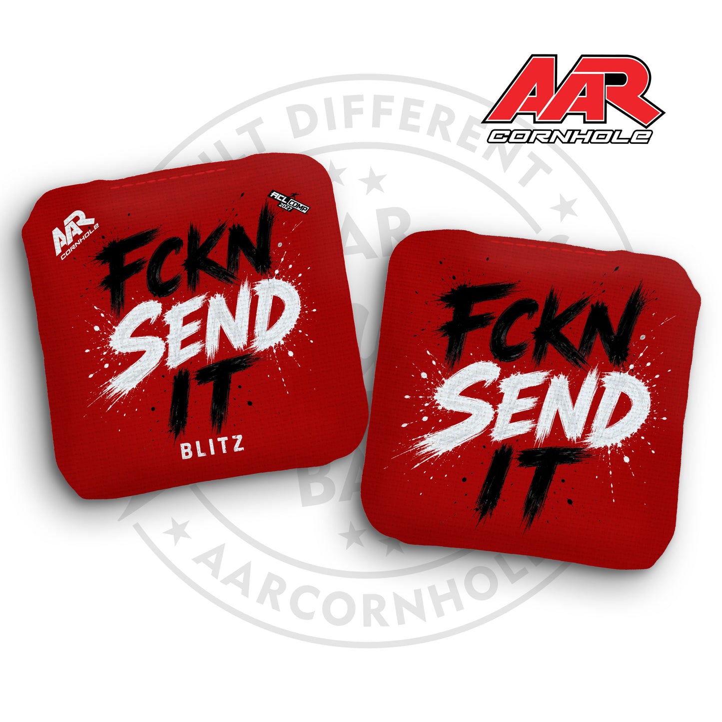 2027 AAR Blitz Cornhole Bags - FCKN SEND IT Edition - ACL Comp Stamped - SET OF 4