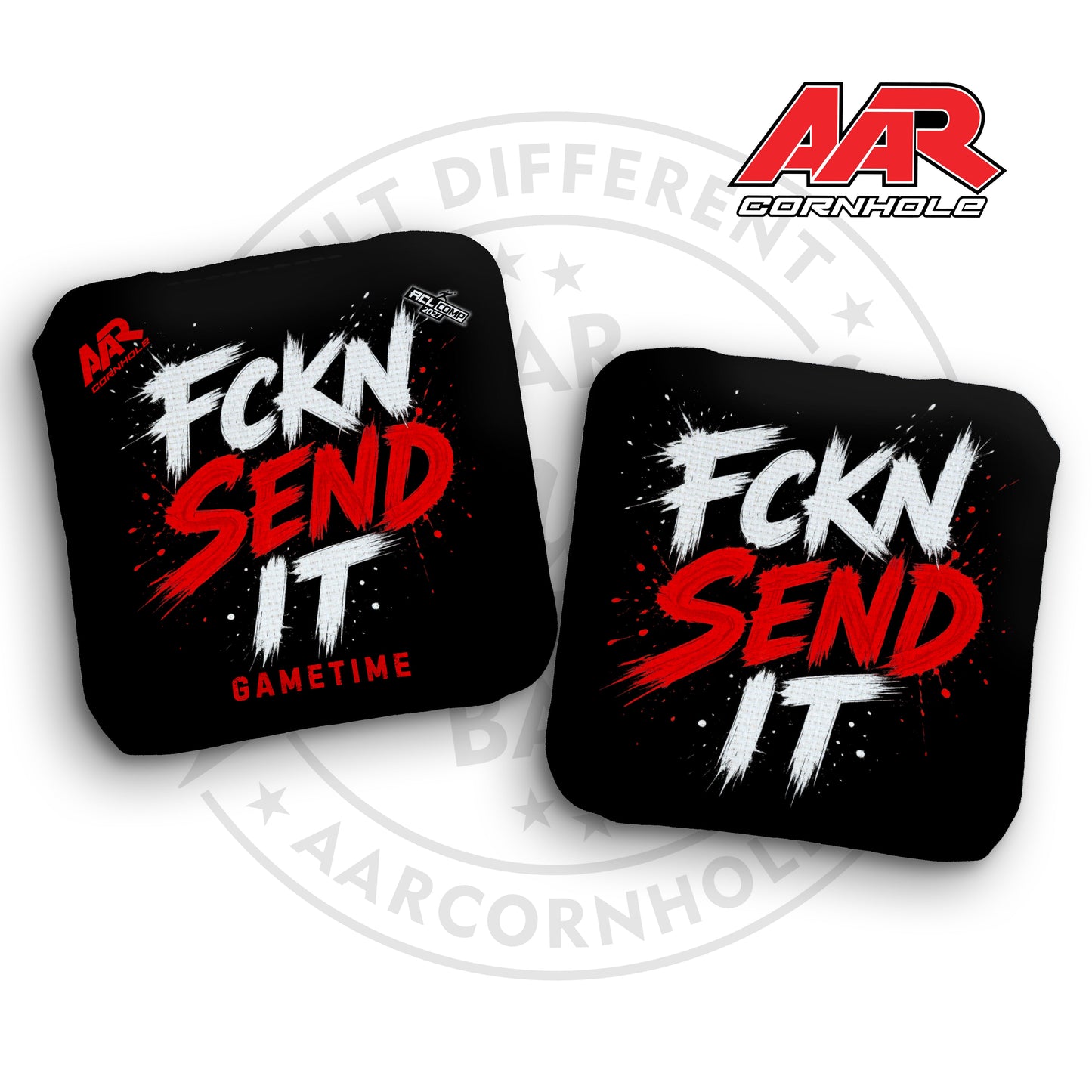 2027 AAR Gametime Cornhole Bags - FCKN SEND IT Edition - ACL Comp Stamped - SET OF 4