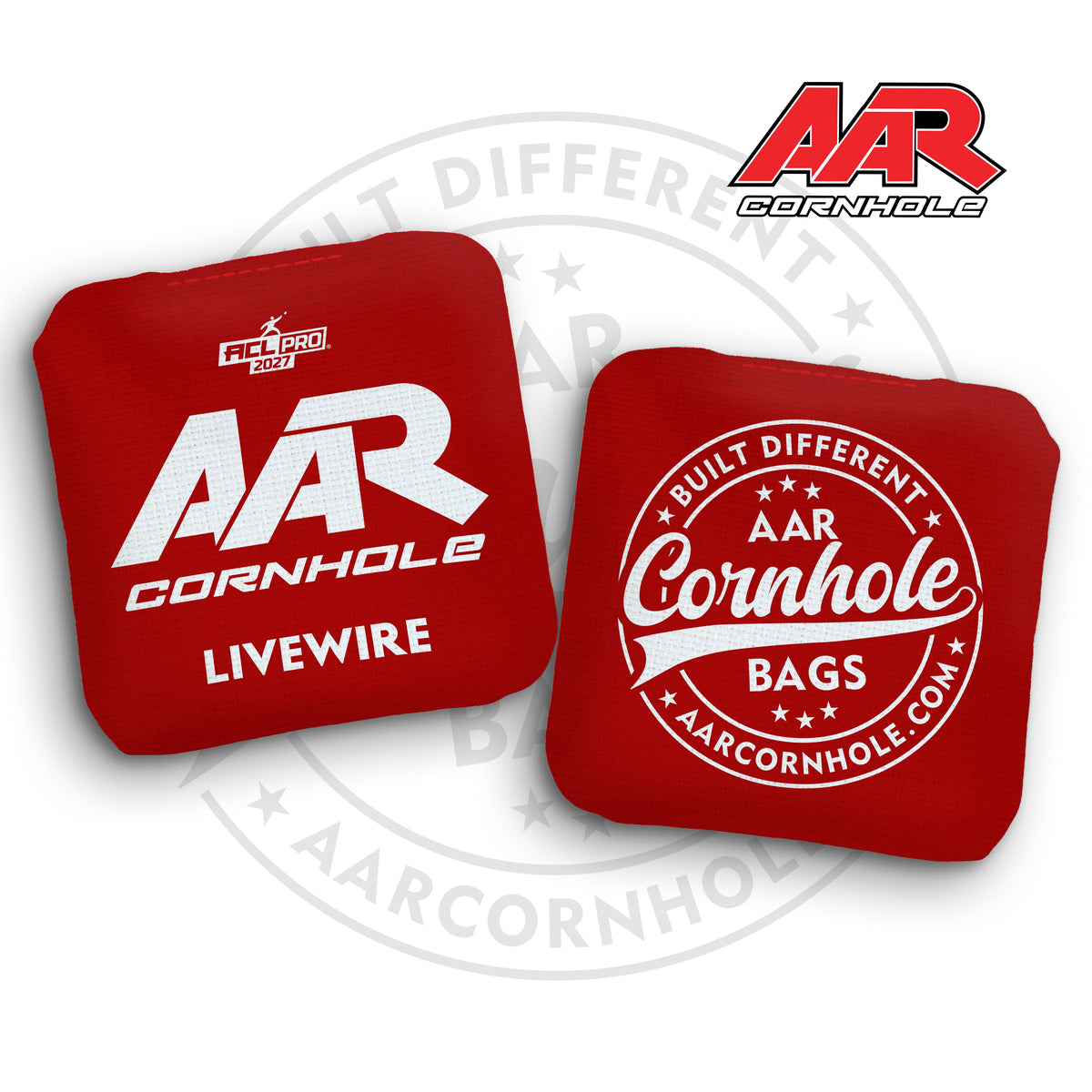 2027 AAR Livewire Cornhole Bags - Broadcast Edition - ACL Pro Stamped - SET OF 4