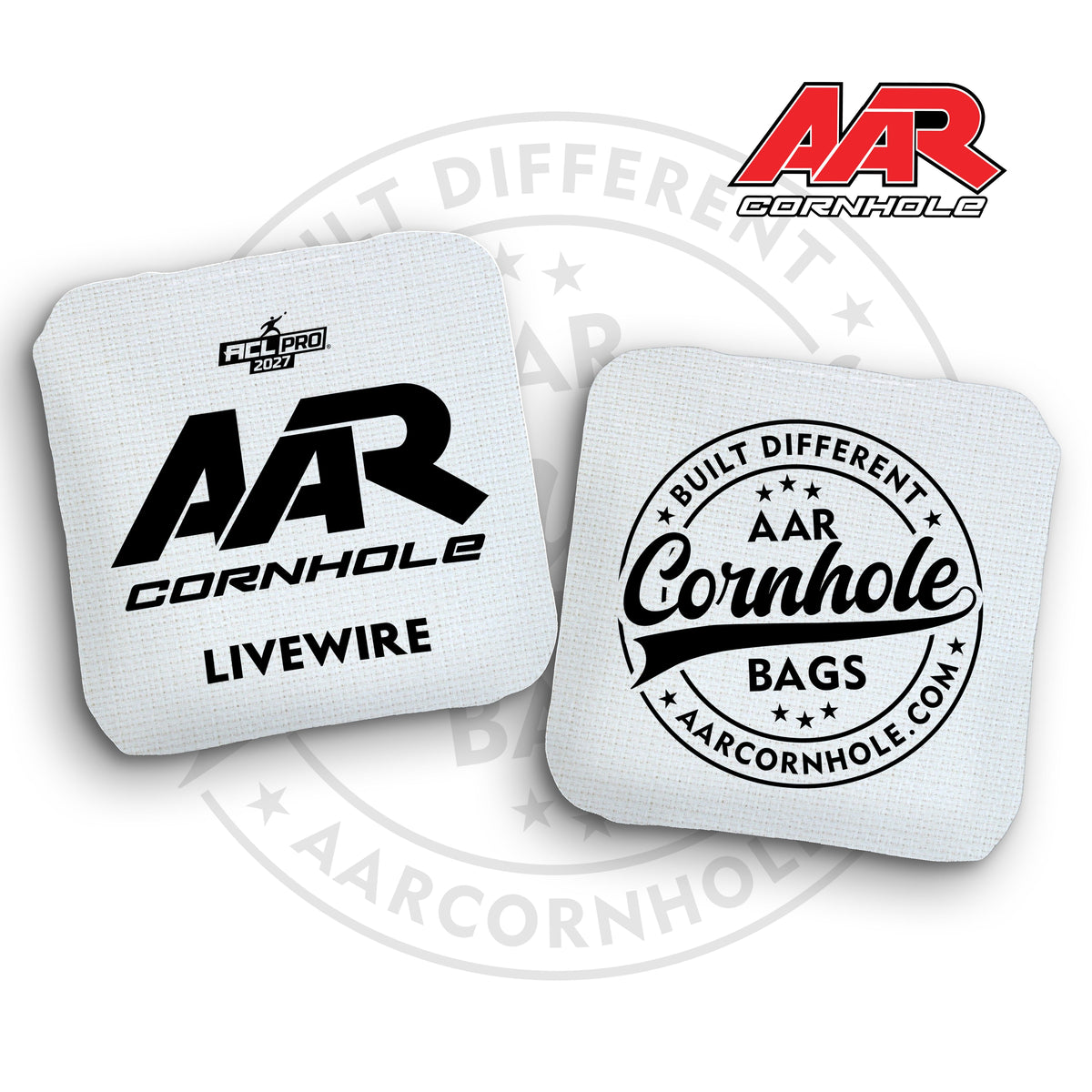 2027 AAR Livewire Cornhole Bags - Broadcast Edition - ACL Pro Stamped - SET OF 4