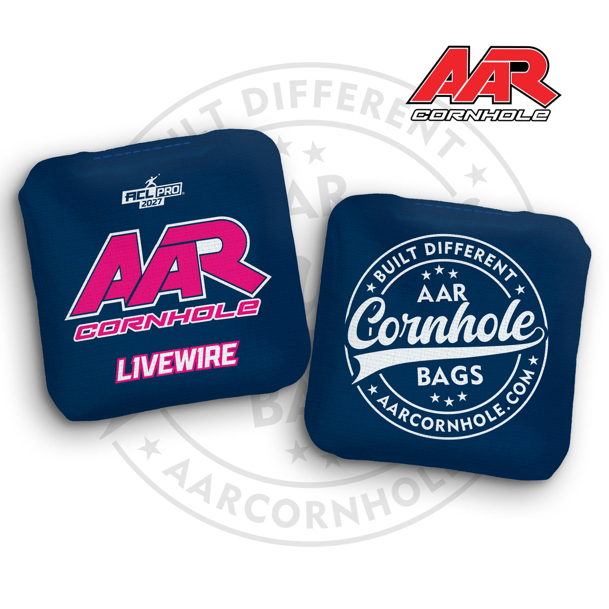 2027 AAR Livewire Cornhole Bags - Solid Edition - ACL Pro Stamped - SET OF 4