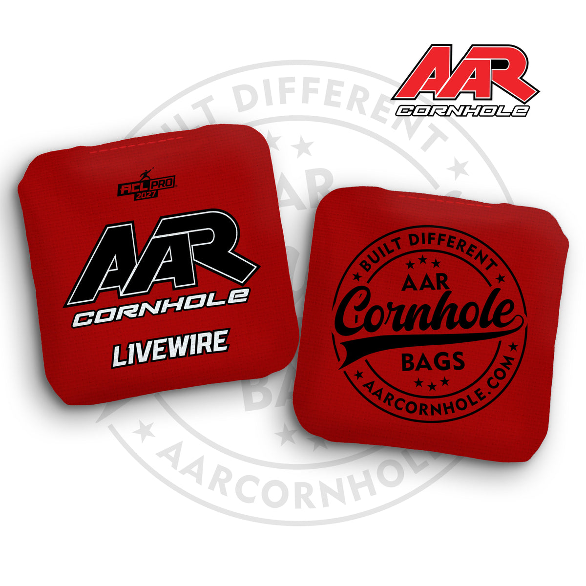 2027 AAR Livewire Cornhole Bags - Solid Edition - ACL Pro Stamped - SET OF 4