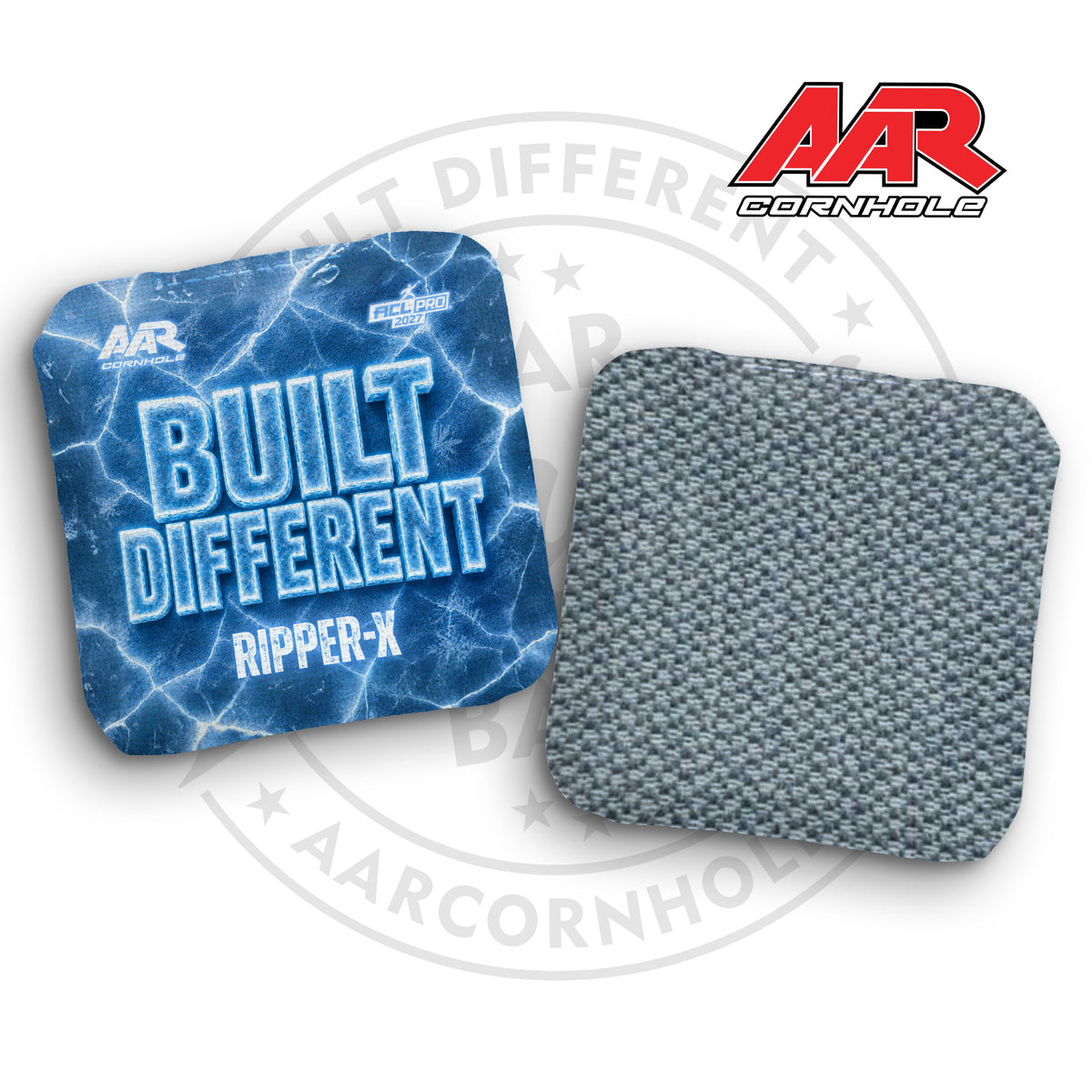 2027 AAR Ripper-X Cornhole Bags - Built Different Ice Edition - ACL Pro Stamped - SET OF 4