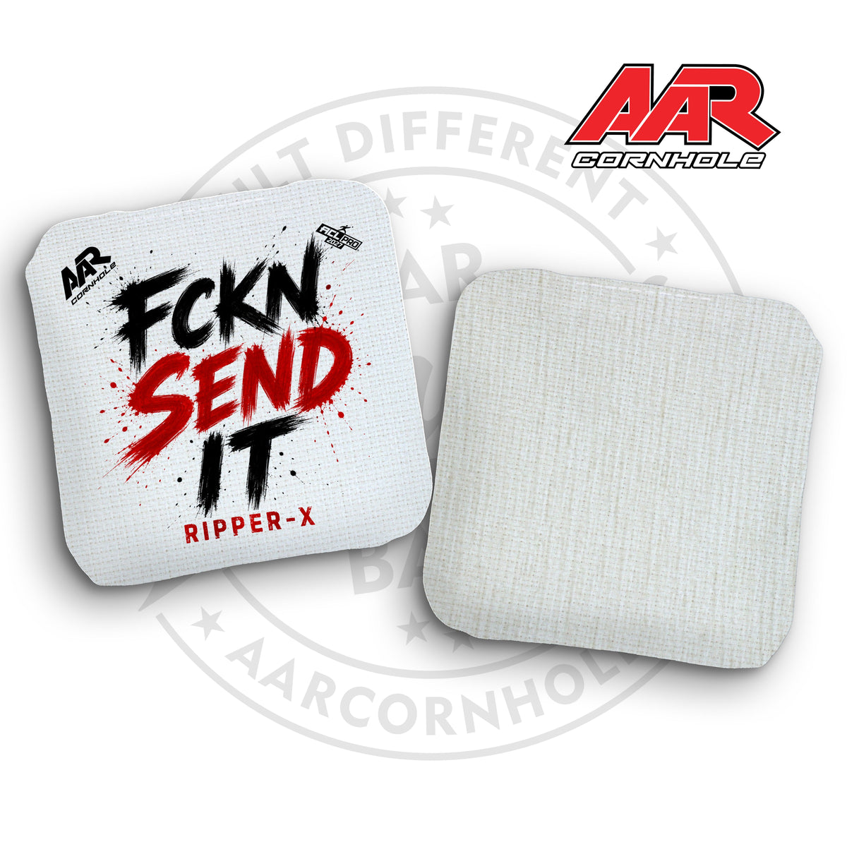 2027 AAR Ripper-X Cornhole Bags - FCKN SEND IT Edition - ACL Pro Stamped - SET OF 4