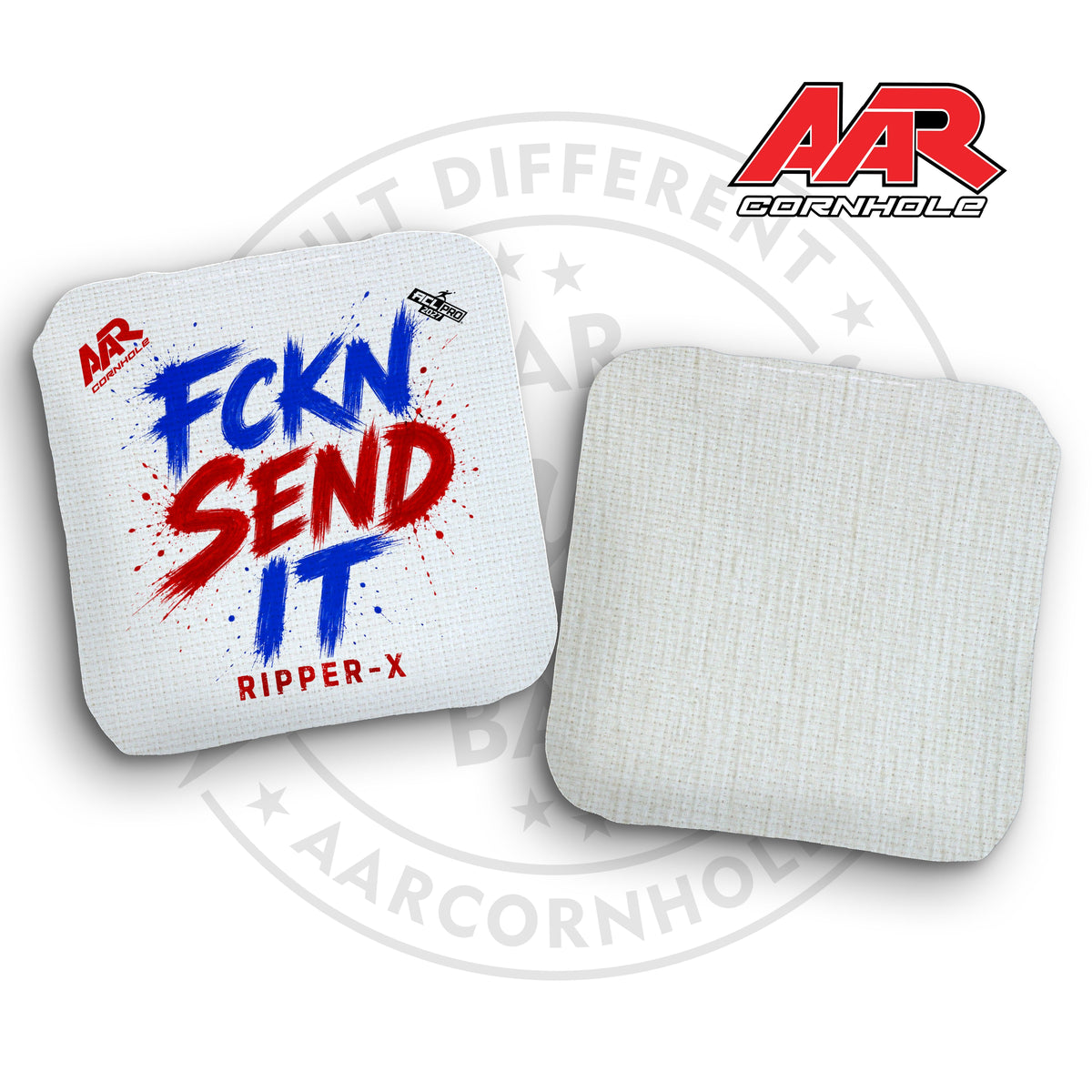 2027 AAR Ripper-X Cornhole Bags - FCKN SEND IT Edition - ACL Pro Stamped - SET OF 4