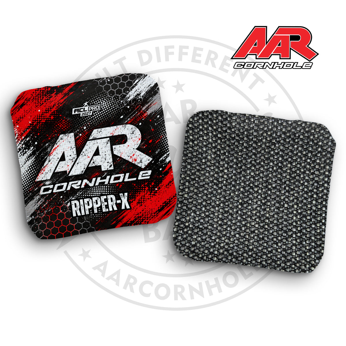 2027 AAR Ripper-X Cornhole Bags - Halftone Grunge Edition - ACL Pro Stamped - SET OF 4