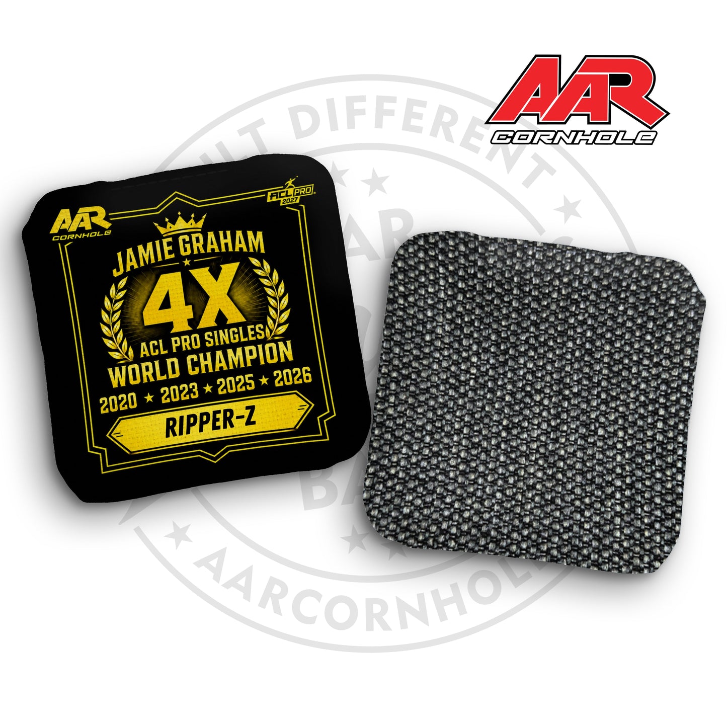 2027 AAR Ripper-Z Cornhole Bags - World Champ Singles Edition - ACL Pro Stamped - SET OF 4