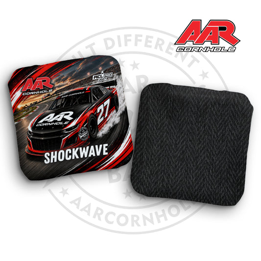 2027 AAR Shockwave Cornhole Bags - Racecar Edition - ACL Pro Stamped - SET OF 4