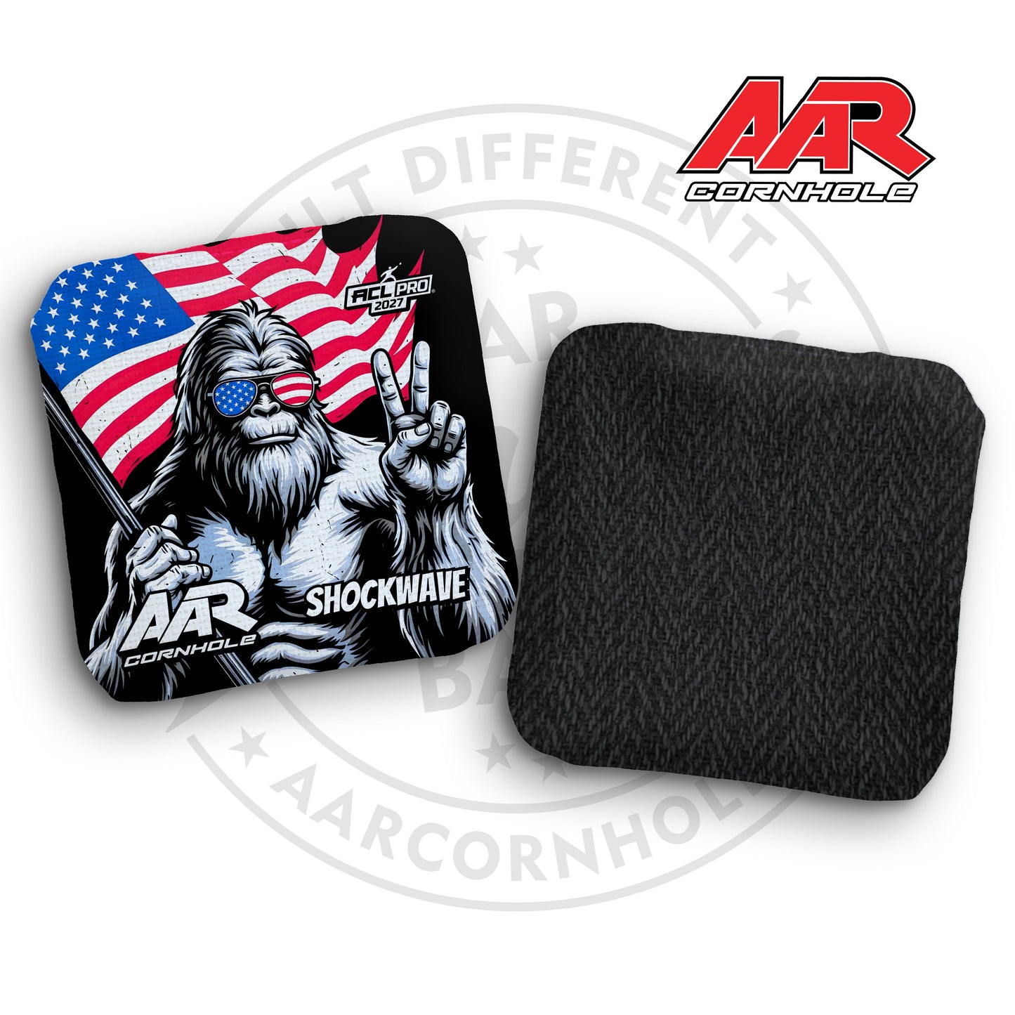 2027 AAR Shockwave Cornhole Bags - USA Bigfoot Edition - ACL Pro Stamped - SET OF 4