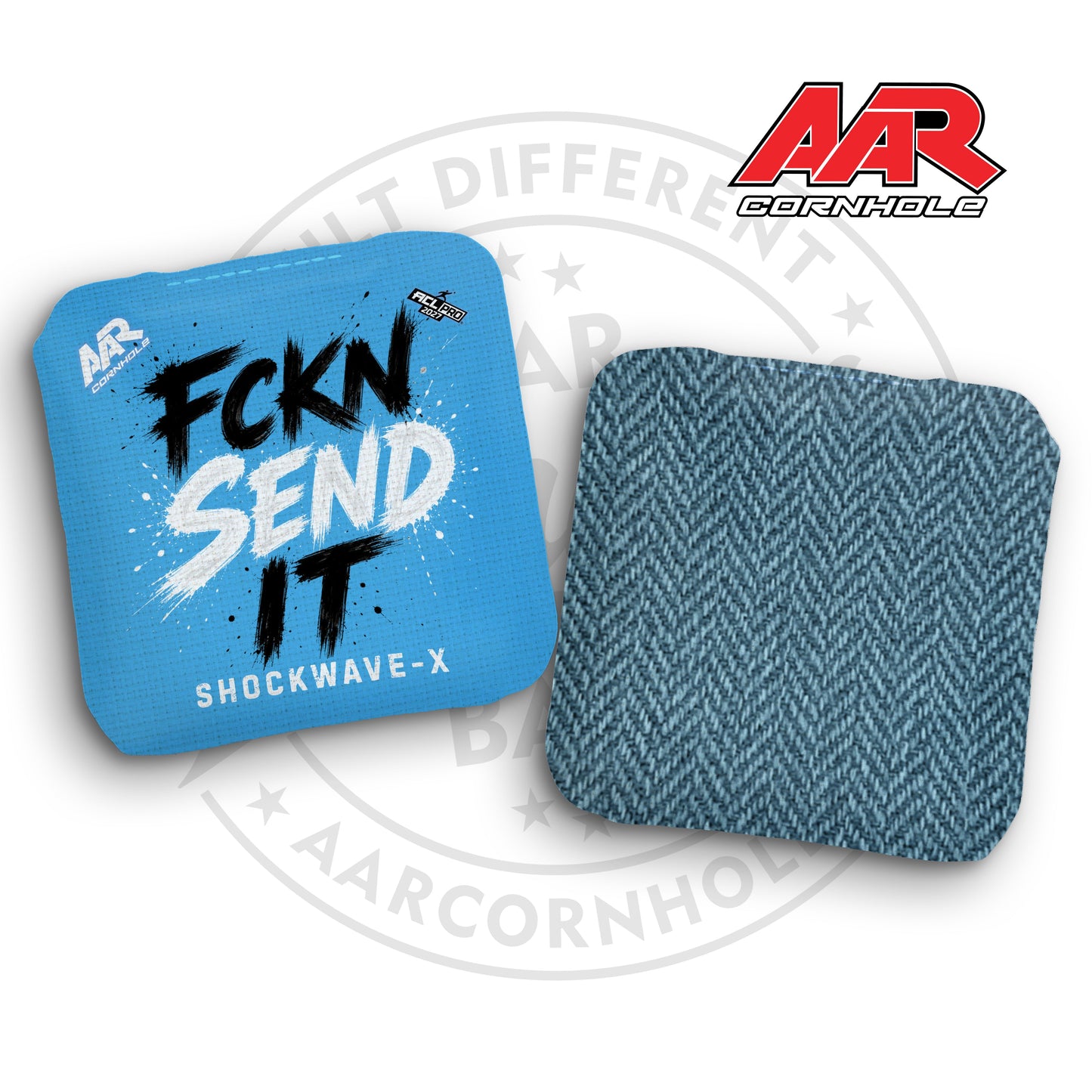 2027 AAR Shockwave-X Cornhole Bags - FCKN SEND IT Edition - ACL Pro Stamped - SET OF 4