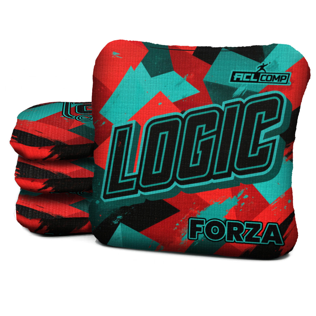 Angle Splat - Teal Red - ACL PRO 2027 / ACL COMP BAGS - MULTIPLE BAG SERIES - Set of 4 bags