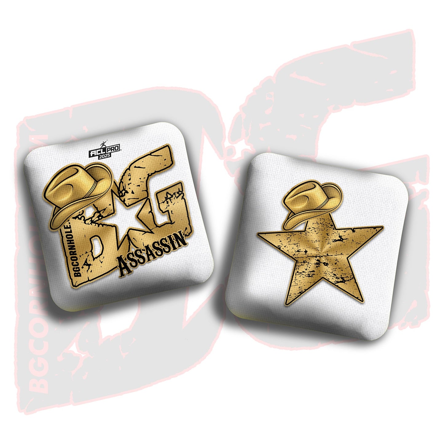 2025 Multiple Bag Models  “Tye Thompson Golden Cowboy" - ACL Pro Stamped Cornhole Bags - SET OF 4 BAGS