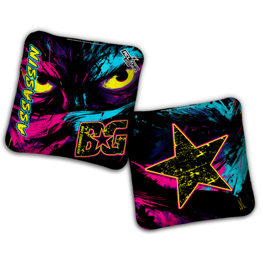 2027 BG Multiple Bag Models - "SHADOWED" - ACL Comp Stamped Cornhole Bags - SET OF 4 BAGS