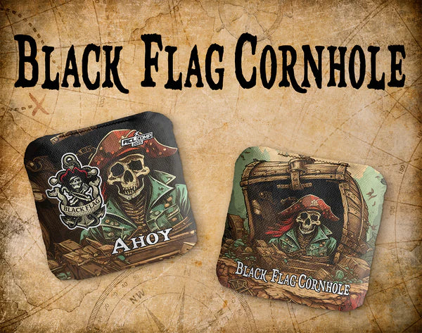 Black Flag Cornhole Bags - Ahoy - Shipwreck