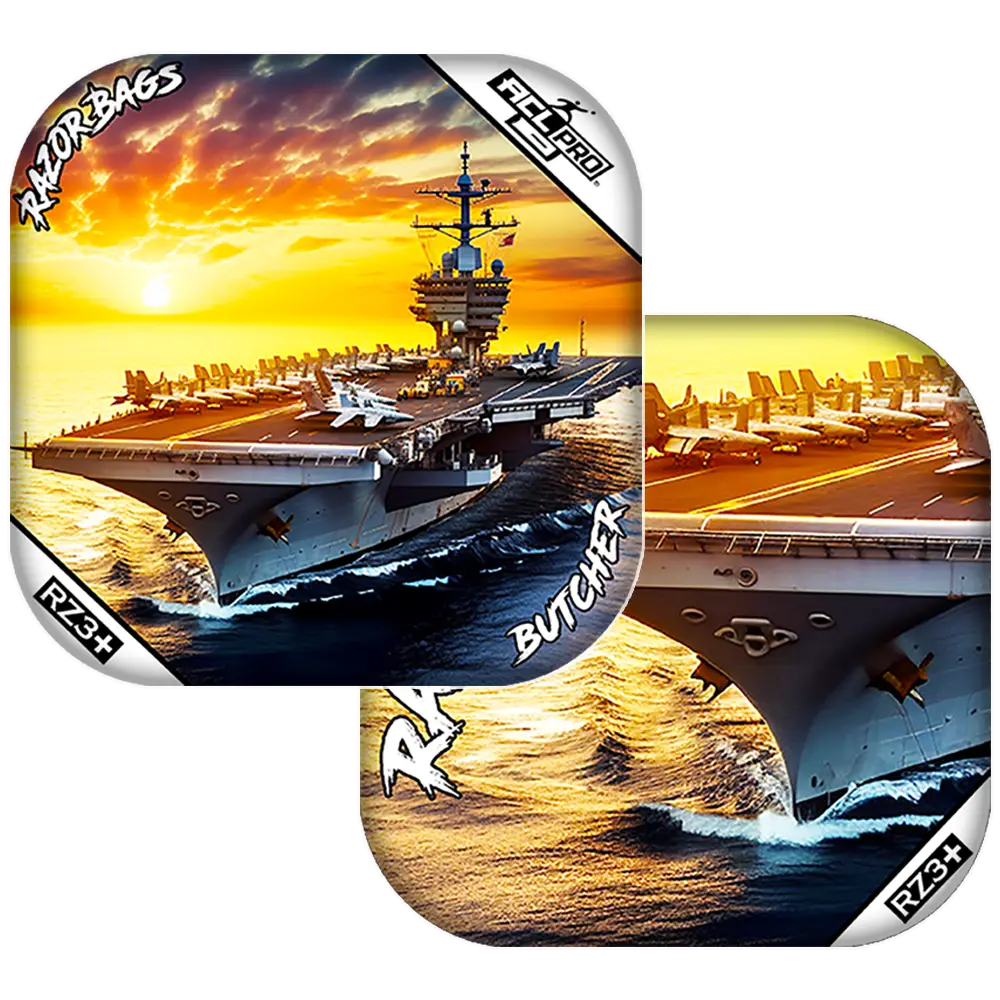 Butcher | Hero Aircraft Carrier | ACL PRO Razor Cornhole Bags