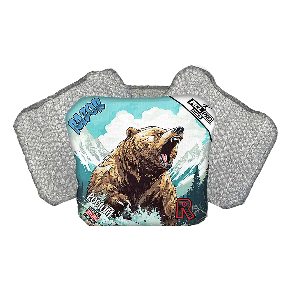 Podium | Alaskan Grizzly | ACL PRO Razor Cornhole Bags