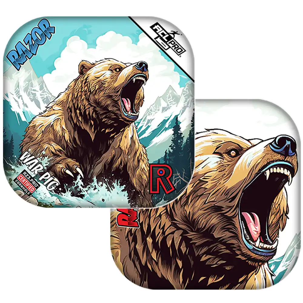 War Pig | Alaskan Grizzly | ACL PRO Razor Cornhole Bags