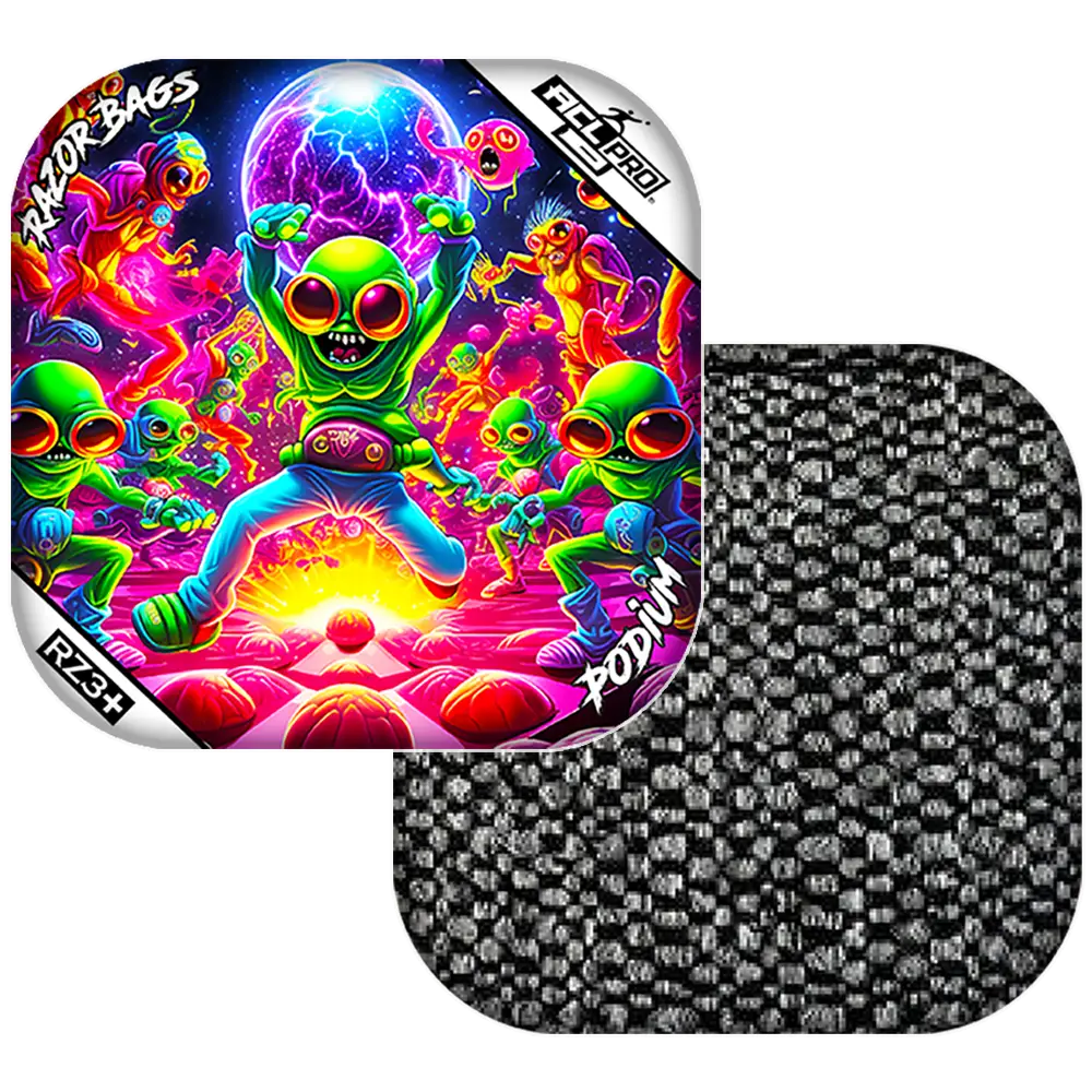 Podium | Alien Dance Party | ACL PRO Razor Cornhole Bags