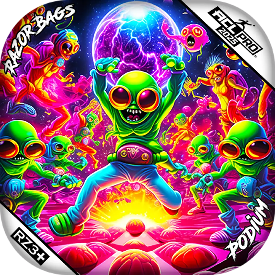 Podium | Alien Dance Party | ACL PRO Cornhole Bags by Razor Bags (Razor Cornhole)
