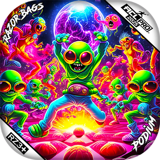 Podium | Alien Dance Party | ACL PRO Cornhole Bags by Razor Bags (Razor Cornhole)
