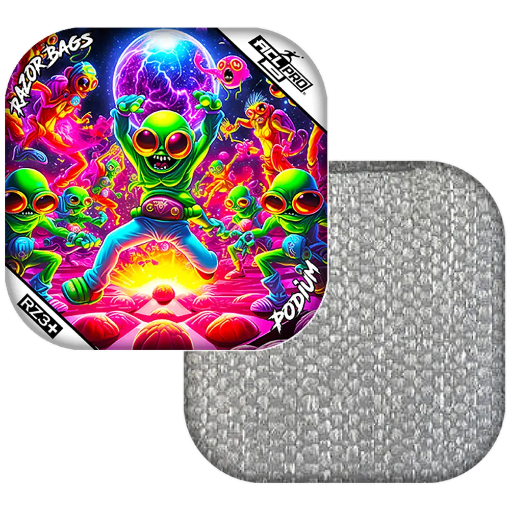 Podium | Alien Dance Party | ACL PRO Razor Cornhole Bags