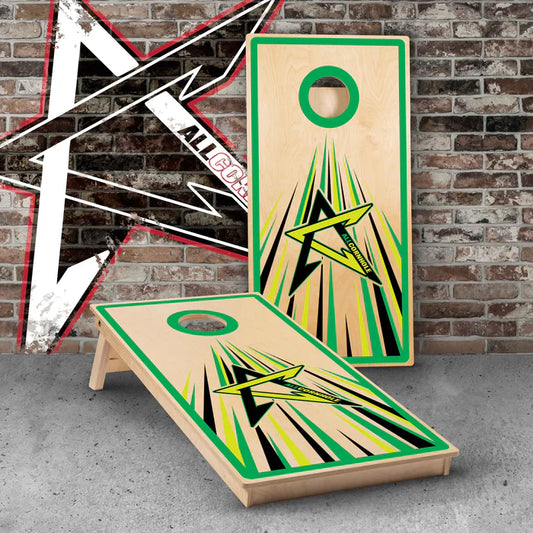 AllCornhole Boards "Green Directional" - Multiple Series