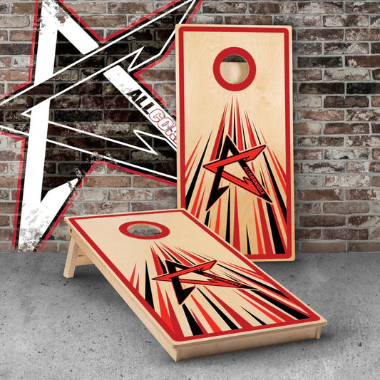 AllCornhole Boards "Red Directional" - Multiple Series