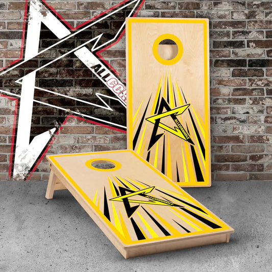 AllCornhole Boards "Yellow Directional" - Multiple Series