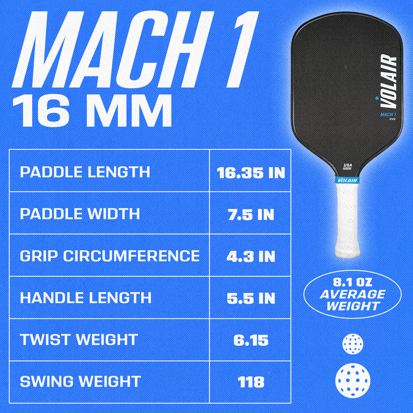 Mach 1 Pickleball Paddle