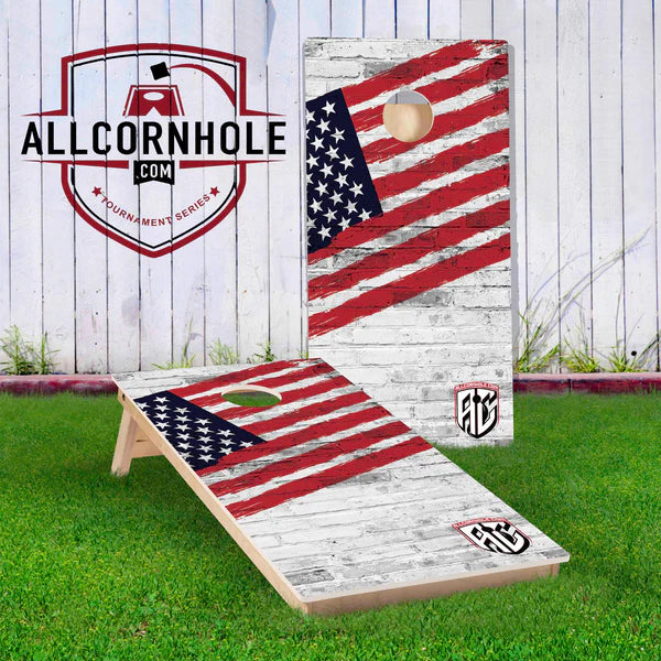 ACL Competition Boards - AllCornhole USA Comp Brick Design
