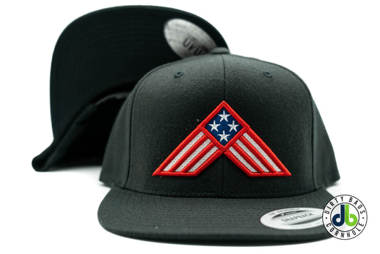American Cornhole Bags Hat - Black/USA