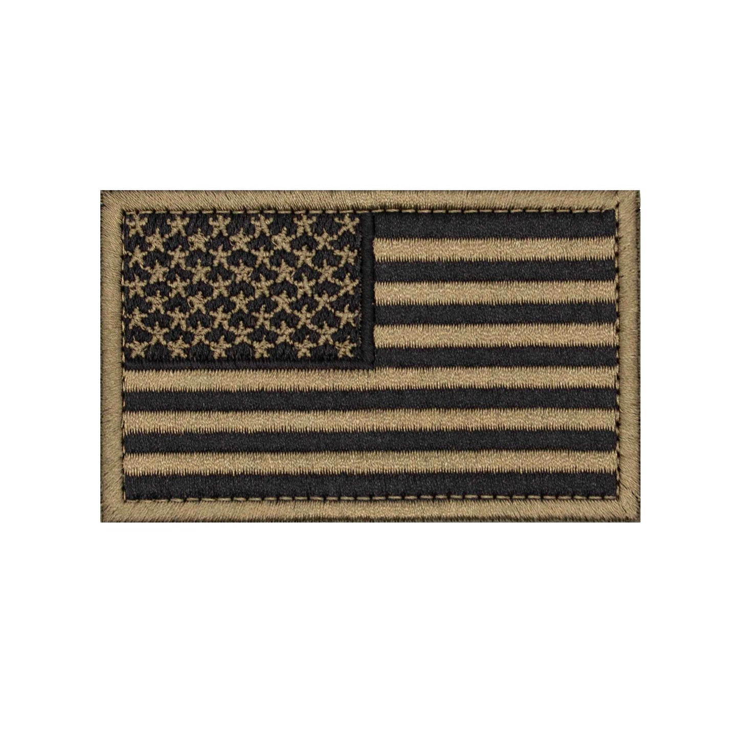 American Flag "OD Green" Embroidered Velcro Patch